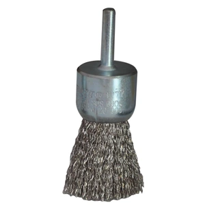 AUSTROMEX-1177 / 1177 Cepillo tipo brocha ondulado con vástago de 30 x 0.30 x 6.4 mm para limpieza de acero inoxidable y remoción de soldadura, barniz, plástico y cualquier imperfección