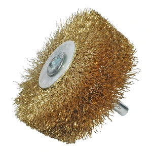 Cepillo ondulado de acero latonado de 75 x 28 x 8 mm