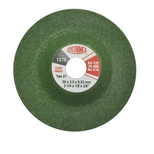 Disco abrasivo para desbaste de acero al carbón, acero inoxidable y aluminio de