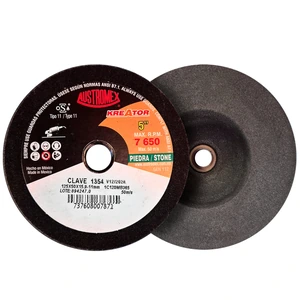 Copa abrasiva de 125 x 50 x 15.9-11 mm para desbaste, pulido y acabado fino