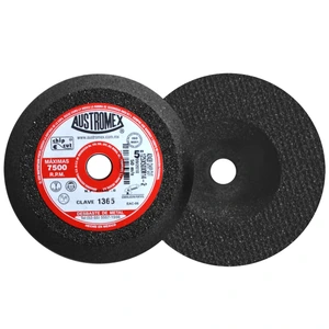 Copa abrasiva para desbaste de metal y biselado de placas de acero de 125 x 50 x M14-2 mm