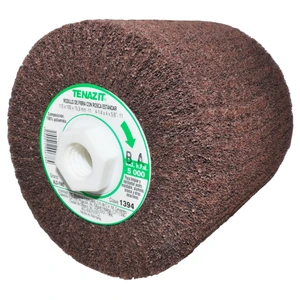 AUSTROMEX-1394 / 1394 Rodillo de fibra de óxido de aluminio fino de 110 x 100 x 15.9-11 mm