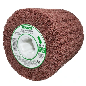 AUSTROMEX-1396 / 1396 Rodillo de fibra de óxido de aluminio grueso de 100 x 100 x 19.1 mm
