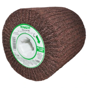 AUSTROMEX-1400 / 1400 Rodillo de fibra de óxido de aluminio fino de 100 x 100 x 19.1 mm