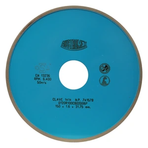 Rueda de diamante de 150 x 1.6 x 31.75 mm para corte, afilado y ranurado de herramientas de carburo