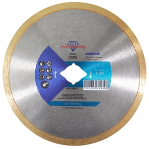 Disco de diamante de para corte de materiales de construcción en general como concreto, piedra, loseta cerámica, azulejo, mosaico, mármol y otras piedras naturales