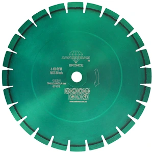 Disco de diamante de 350 x 3.3 x 50 mm para corte de granito, laja y cantera blanca
