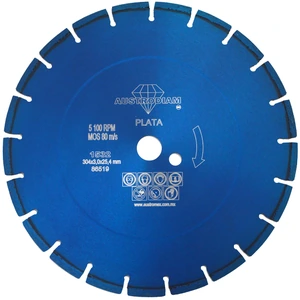 AUSTROMEX-1532 / 1532 Disco de diamante de 300 x 3.0 x 25.4 mm para corte de materiales de construcción en general como concreto, ladrillo, mármol y otras piedras naturales, excepto granito y cantera