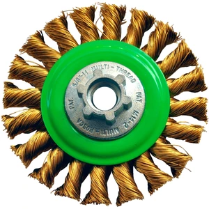 AUSTROMEX-1571 / 1571 Cepillo circular trenzado de 100 x 0.40 x MR mm para limpieza de superficies metálicas y remoción de soldadura, pintura, barniz, corrosión, fundición y cualquier adherencia