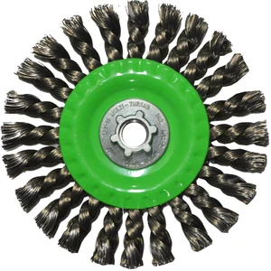 AUSTROMEX-1578 / 1578 Cepillo circular trenzado de 150 x 0.508 x MR mm para limpieza de superficies metálicas y remoción de soldadura, pintura, corrosión, fundición y cualquier adherencia
