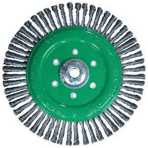 AUSTROMEX-1585 / 1585 Cepillo circular trenzado de 175 x 0.508 x MR mm para limpieza de superficies metálicas y remoción de soldadura, pintura, corrosión, fundición y cualquier adherencia