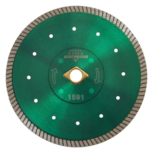 AUSTROMEX-1591 / 1591 Disco de diamante de 180 x 1.6 x 22.2 mm para corte en seco de granito y otras piedras duras