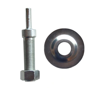 AUSTROMEX-1626 / 1626 Adaptador para montar las ruedas de superlimpieza de 6" en taladro o rotomartillo de 31.7 x 6.4 mm