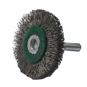 AUSTROMEX-1649 / 1649 Cepillo con vástago de 50 x 0.30 x 6.4 mm para limpieza de superficies de acero inoxidable y remoción de soldadura, pintura, corrosión, fundición y cualquier adherencia