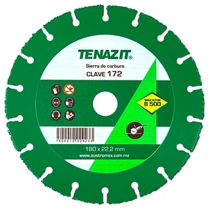 Sierra para corte de madera y plástico de 180 x 22.2 mm
