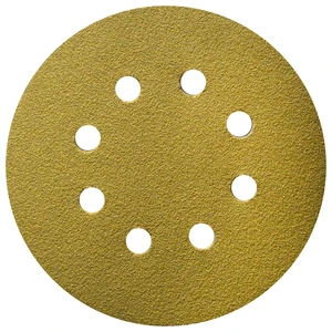 Disco de lija autoadherible de óxido de aluminio, grano 120 / 8p de 127 mm