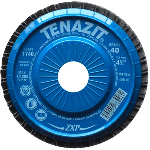 AUSTROMEX-1740 / 1740 Disco laminado, especificación TENAZIT ZXP - 40, grano zirconio, de 115 x 22.23 mm