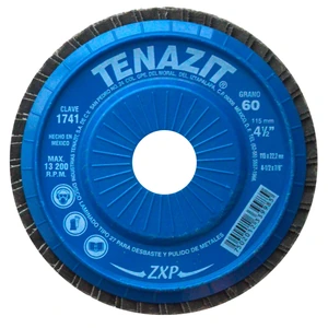 AUSTROMEX-1741 / 1741 Disco laminado, especificación TENAZIT ZXP - 60, grano zirconio, de 115 x 22.23 mm