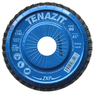 AUSTROMEX-1742 / 1742 Disco laminado, especificación TENAZIT ZXP - 80, grano zirconio, de 115 x 22.23 mm
