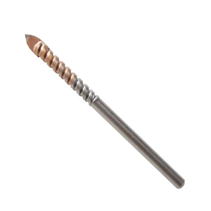Broca de carburo de tungsteno de 6.5 x 63.5 mm, para perforar vidrio