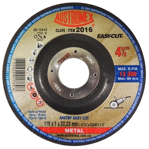 AUSTROMEX-2016 / 2016 Disco abrasivo para corte de acero al carbón de 115 x 1 x 22.23 mm