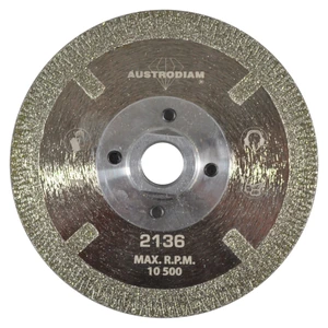 AUSTROMEX-2136 / 2136 Disco de diamante de 115 x 15.9-11 mm para corte de mármol