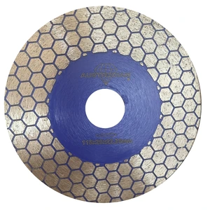 Disco de diamante 2 en 1 para corte y desbaste.