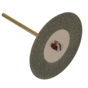 Disco de diamante con vástago de 40 x 0.6 x 3.2 mm para corte de mármol, piedra, vidrio, plástico, acrílico
