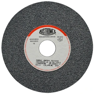 AUSTROMEX-22 / 22 Rueda Abrasiva para esmerilar todo tipo de acero, hierro forjado de 150 x 25 x 25.40 mm
