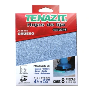 Paquete de hojas de lija de óxido de aluminio, grano