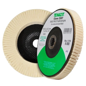Disco laminado de felpa con respaldo de fibra de vidrio de 178 x 5 x 22.2 mm