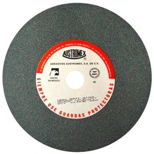 Rueda Abrasiva para rectificar y afilar herramientas de corte de carburo de tungsteno y cementados de 250 x 25 x 25.40 mm