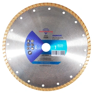 AUSTROMEX-2504 / 2504 Disco de diamante de 230 x 3 x 22.2 mm para cortar materiales de construcción en general como concreto, piedra, loseta cerámica, azulejo, mosaico, mármol y otras piedras naturales