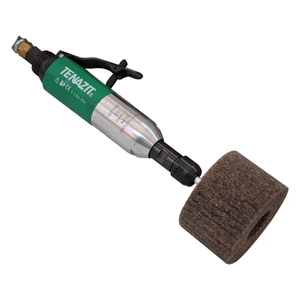 AUSTROMEX-2509 / 2509 Rectificador neumático de baja velocidad para trabajar fibras, felpas y para realizar trabajos de súper limpieza con cepillos de alambre en piezas sensibles al calor como titanio, acero inoxidable e inconel