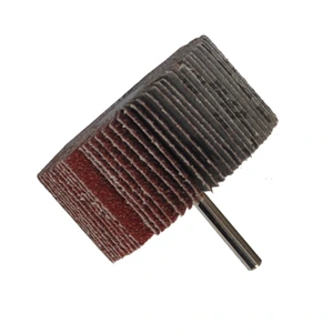AUSTROMEX-2625 / 2625 Rueda flap con vástago de óxido de aluminio, grano 80, de 80 x 40 x 6.4 mm