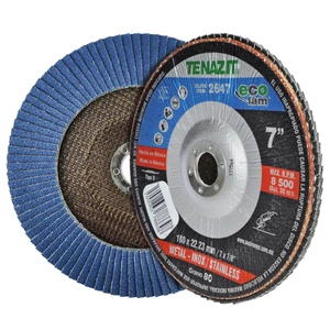 AUSTROMEX-2647 / 2647 Disco lam de 180 x 22.23 mm - grano 80 para desbaste.