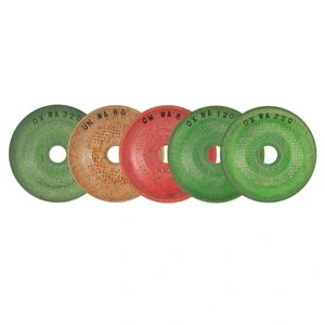 Juego con discos abrasivos flexibles de 58 mm - Granos 60, 80, 120, 220 & 320 para rebabeo y pulido.
