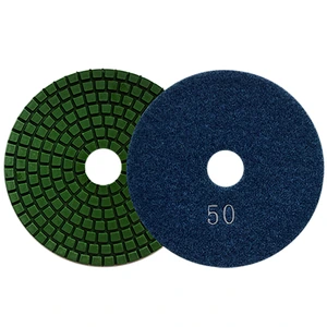 Pad de diamante de 100 mm para pulido en húmedo de superficies de granito, mármol y