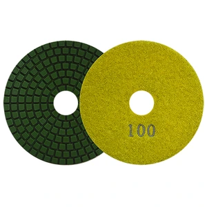 Pad de diamante de 100 mm para pulido en húmedo de superficies de granito, mármol y terrazo