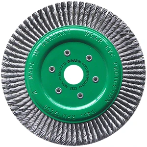AUSTROMEX-2823 / 2823 Cepillo circular trenzado de 178 x 0.50 x 22.23 mm para limpieza de superficies metálicas y remoción de soldadura, pintura, corrosión, fundición y cualquier adherencia