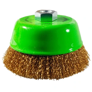 AUSTROMEX-2859 / 2859 Cepillo tipo copa ondulado de 125 x 0.30 x MR mm para limpieza de superficies metálicas y remoción de soldadura, pintura, corrosión, fundición y cualquier adherencia