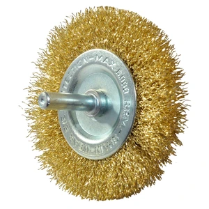 AUSTROMEX-2863 / 2863 Cepillo con vástago de 75 x 0.30 x 6.4 mm para limpieza de metales y remoción de óxido, pintura, barniz y madera
