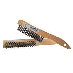 AUSTROMEX-2881 / 2881 Cepillo manual de 260 x 27 mm para limpieza manual de superficies de acero inoxidable y remoción de soldadura, corrosión, fundición, plástico y cualquier adherencia