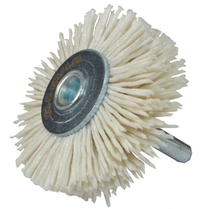 AUSTROMEX-2920 / 2920 Cepillo circular ondulado con vastago de 50 x 10 x 6.4 mm para rebabeo, limpieza, acabado fino y pulido de metales y plásticos