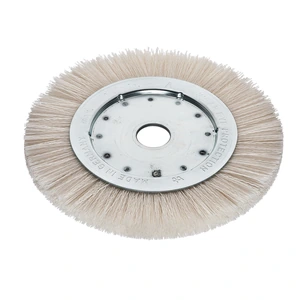 AUSTROMEX-2924 / 2924 Cepillo circular de nylon cerámico de 150 x 14 x 13 mm para rebabeo, limpieza, acabado fino y pulido de metales y plásticos