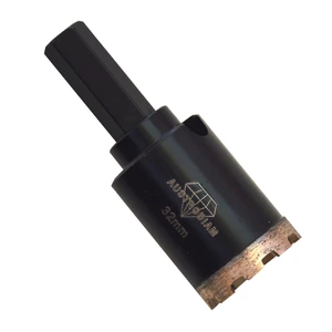 Broca de diamante de 32 x 35 x 6.4 mm para perforar porcelanato y cerámica dura y frágil