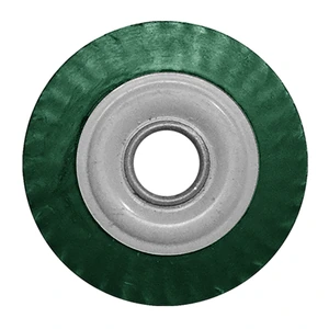AUSTROMEX-2943 / 2943 Cepillo circular trenzado encapsulado de 115 x 0.50 x 22.23 mm para limpieza pesada de superficies metálicas y remoción de soldadura, pintura, corrosión en juntas y cuerdas de tubería industrial