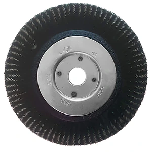 AUSTROMEX-2944 / 2944 Cepillo circular trenzado con vastago de 178 x 0.50 x 22.23 mm para limpieza pesada de superficies metálicas y remoción de soldadura, pintura, corrosión en juntas y cuerdas de tubería industrial