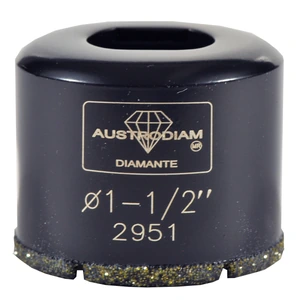 AUSTROMEX-2951 / 2951 Broca de diamante de 38 mm para perforar vidrio, porcelanato y azulejo