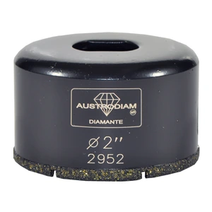 AUSTROMEX-2952 / 2952 Broca de diamante de 50 mm para perforar vidrio, porcelanato y azulejo